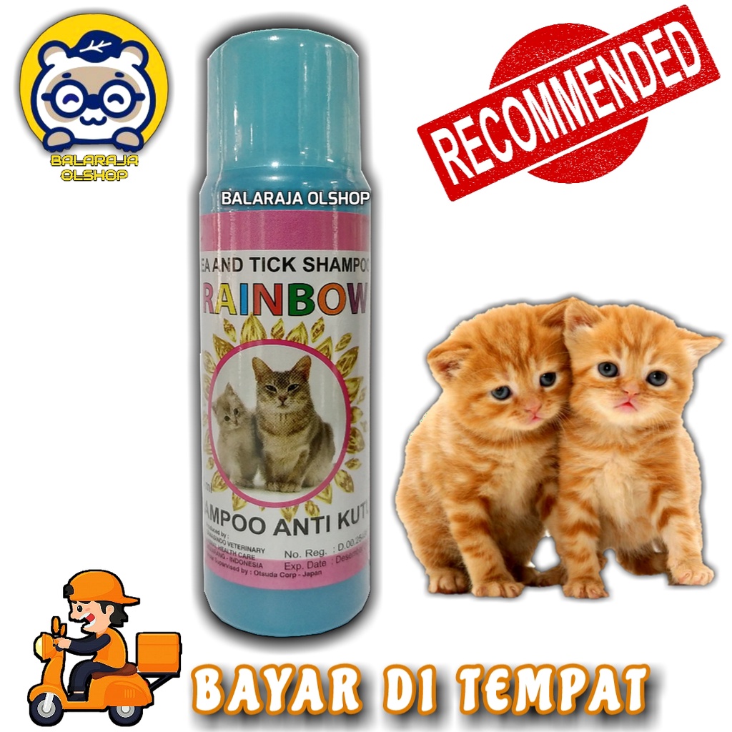 SAMPO KUCING ANTI KUTU &amp; TUNGAU FLEA AND TICK SHAMPOO - RAINBOW CAT 125 ML