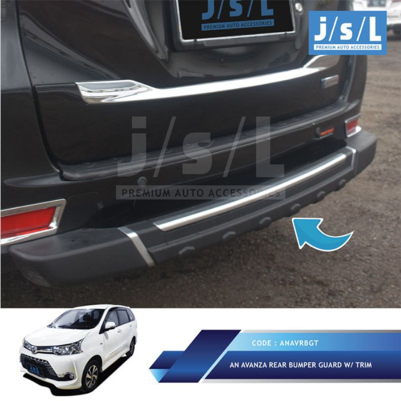 Grand All New Avanza Pelindung Bemper Belakang JSL / Rear Bumper Guard