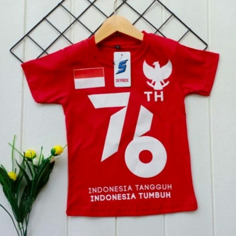 Kaos Merah Putih Spesial Kemerdekaan  / Kaos Garuda / Kaos 76