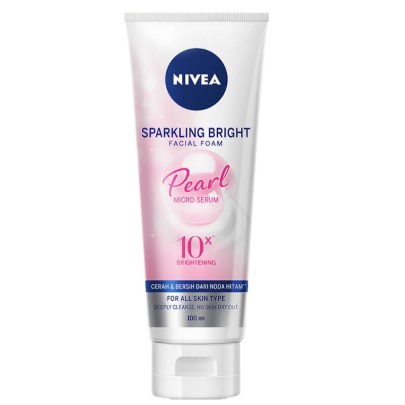 Promo Harga Nivea Facial Foam Sparkling Bright 100 ml - Shopee