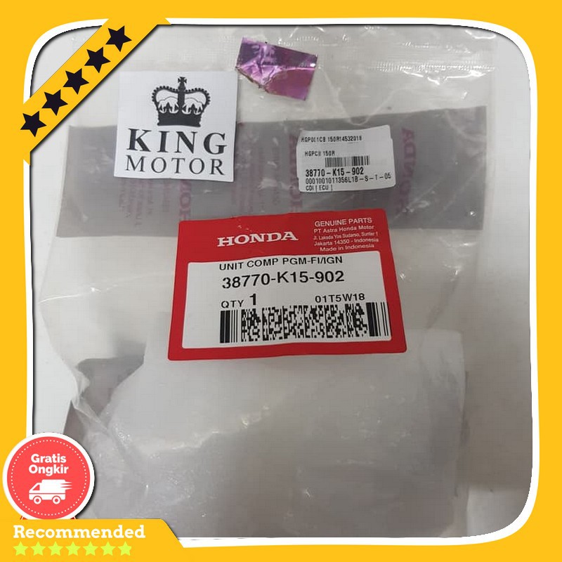 Cdi / Ecu Honda Cbr150 Cbr 150R Honda Cb150R Cb 150 R Cb 150R 38770-K15-902 Ori Original Hgp