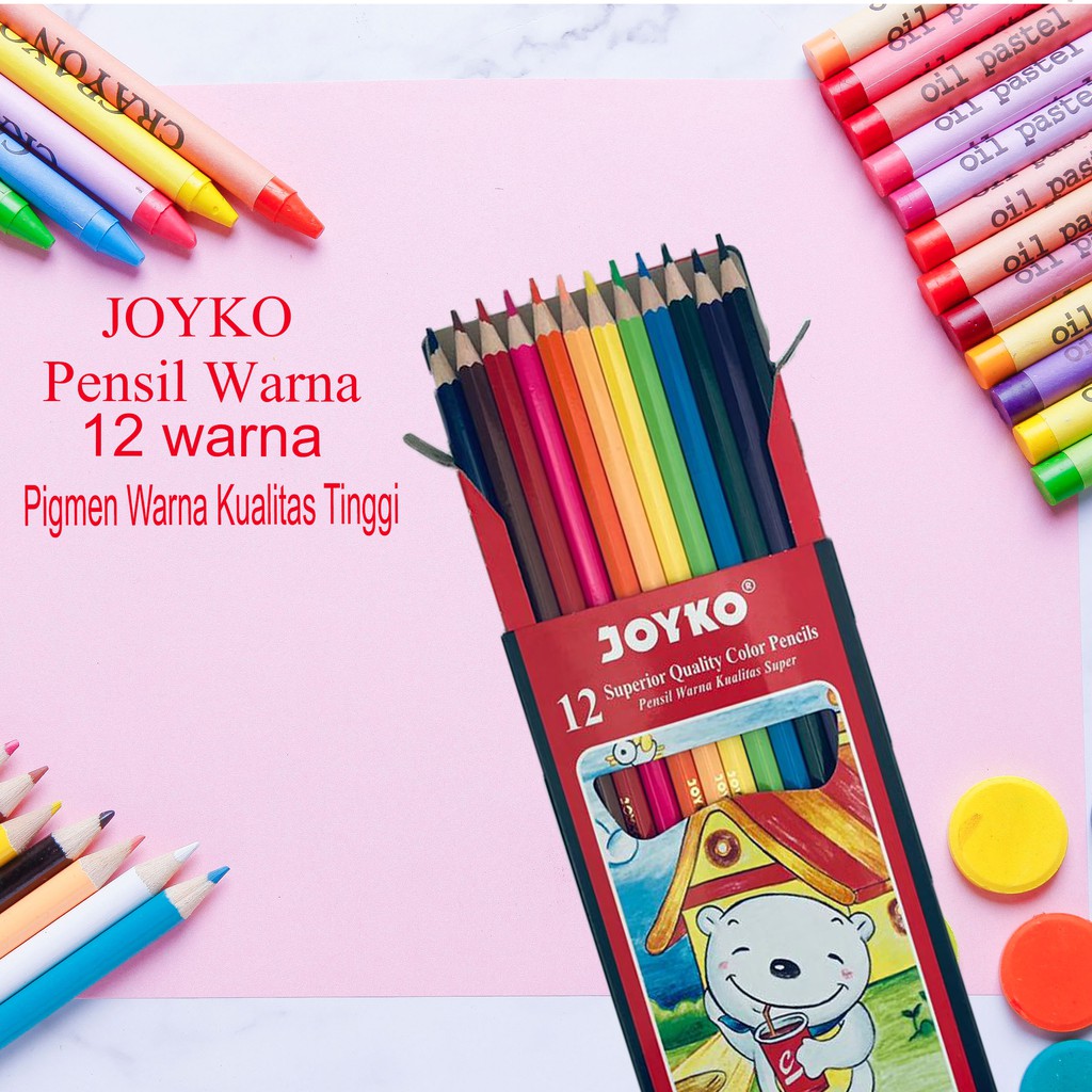 Pensil Warna * Joyko * isi 12 warna farian * CP-12PB