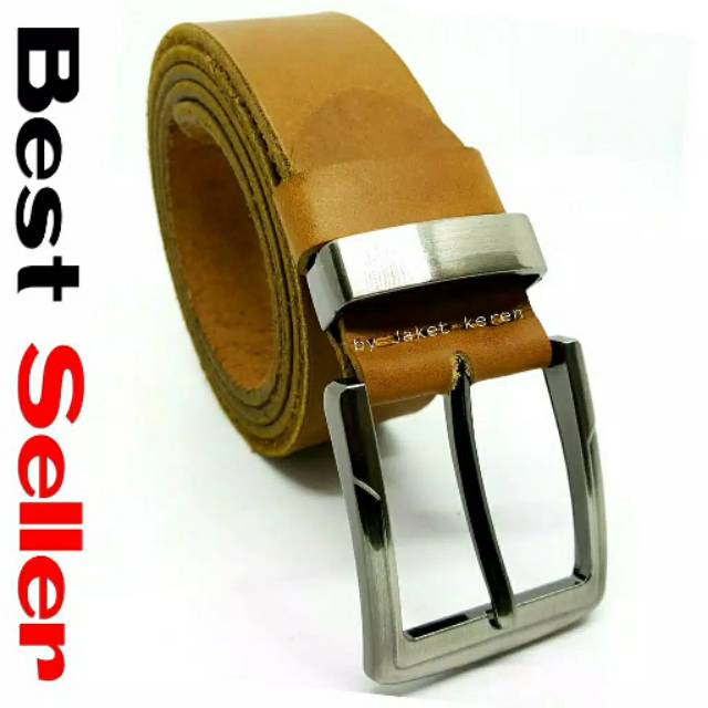 Ikat pinggang kulit sabuk belt gesper pria cowok laki kulit asli Garut branded murah eklusive elegan