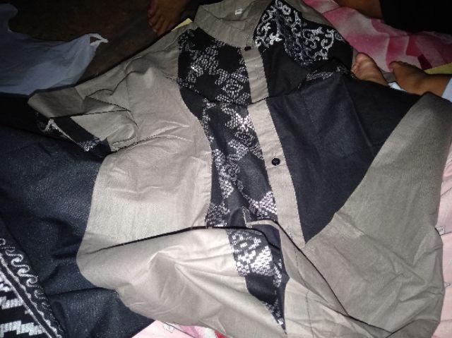 Hem Batik Pria Size M L Xl Motif Sogan Kawung Catur  Batik Solo