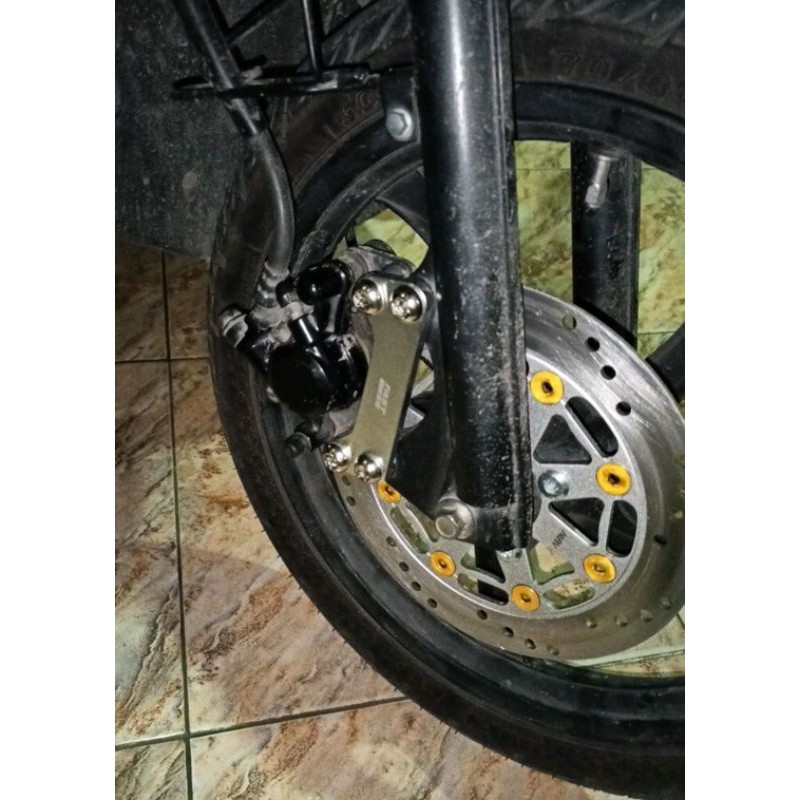 Breket Disc Kaliper Standar Piringan Ukuran 220mm Yamaha Matic Mio Xeon Fino Mio Soul Sporty