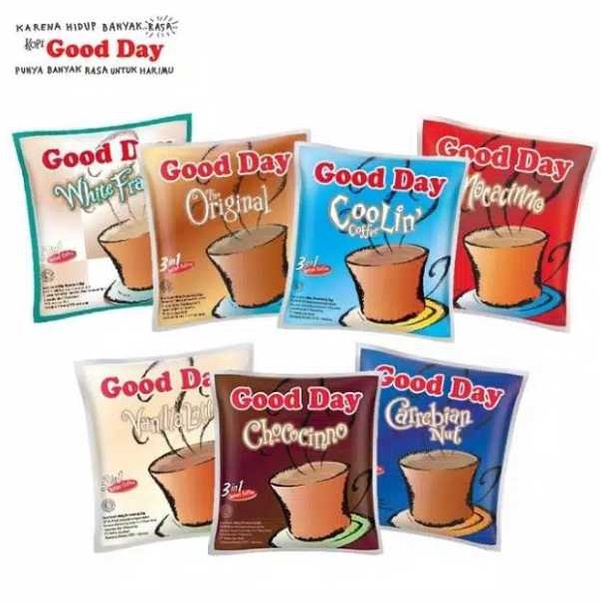 

Good Day Moccacino - Chococino - Original - CaRencengan isi 10 pcs x 20g