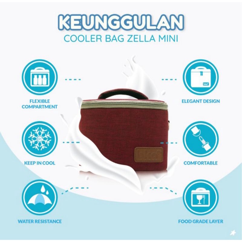 BKA Zella Mini Coolerbag Tas ASIP Breastmilk Thermal Bag