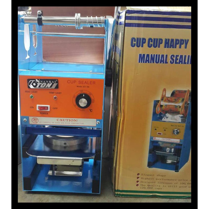 Cup Sealer Manual (alat press gelas plastik ) Merk ETON NANKAI STOK TERBATAS