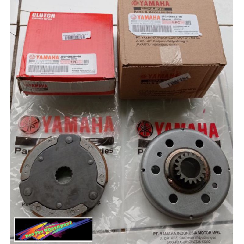 Kampas kopling ganda set mangkok kopling ganda Ori Yamaha vega r kampas ganda vega r new, jupiter z