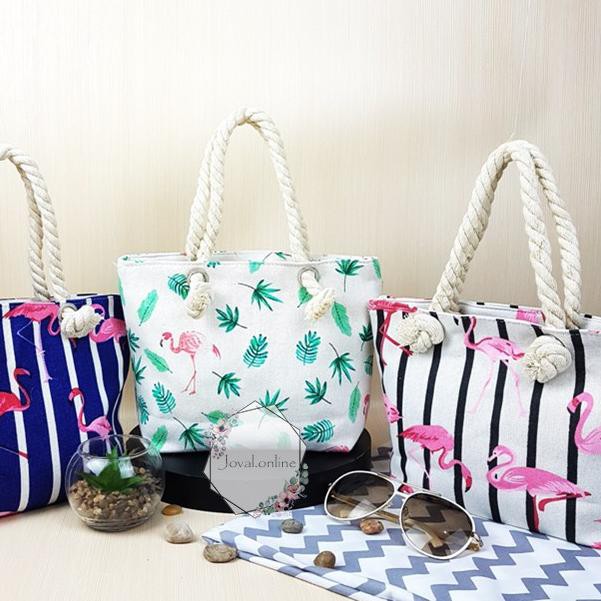 PROMO IMPORT  TOTE BAG KANVAS KECIL / TAS TOTE WANITA 22