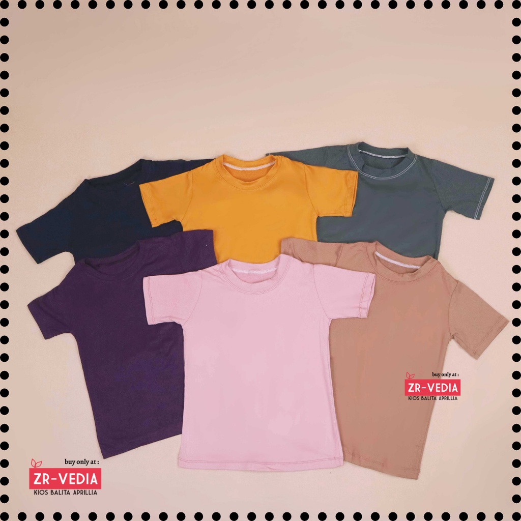 Kaos Isyana uk 1-6 Tahun / Kids T-Shirt Polos Kaos Anak Perempuan Baju Import Lengan Pendek Cewek