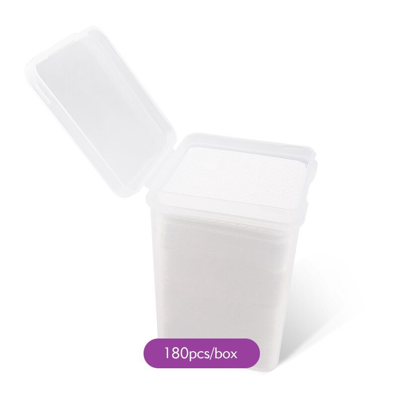 Lem Remover Wipes Lint-free Kertas Botol Pembersih Mulut Cleaner Pads Untuk Eyelash Extension Lem Alat Make up 180pcs