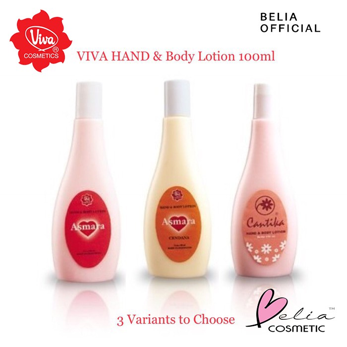 ❤ BELIA ❤ Viva Hand &amp; Body Lotion Cantika / Asmara / Cendana 100ml