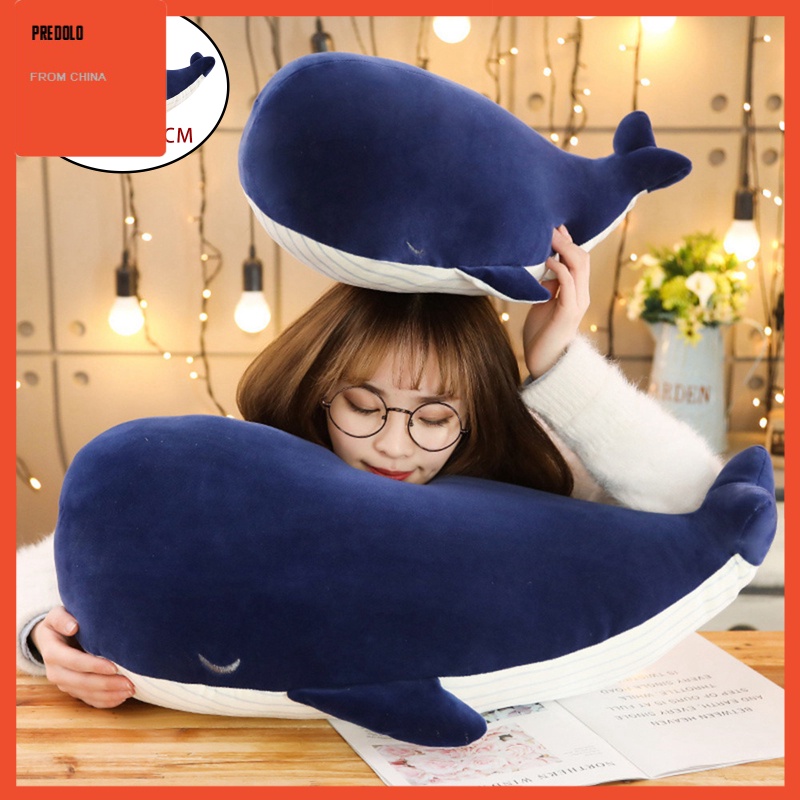 [In Stock] 1pc Plush Whale Toy Huggable Decorative Realistic Doll Pillow Xmas Present