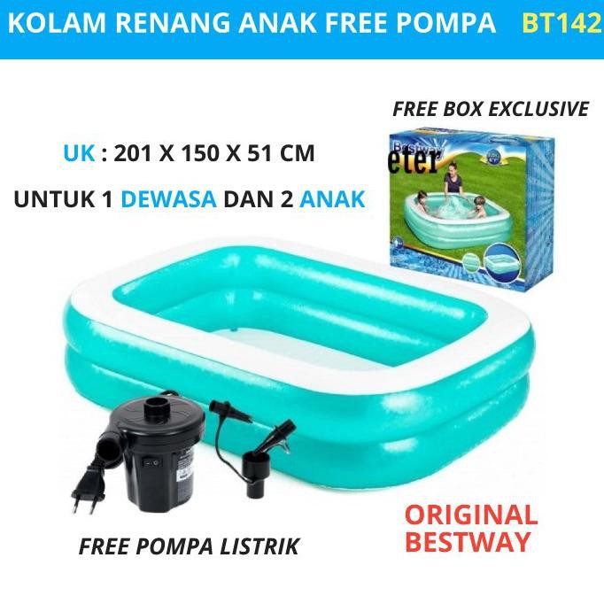 Edukasi Renang Mandi Balon Bt142 Kolam Berenang Perempuan Bestway Anak Kak_Fatma