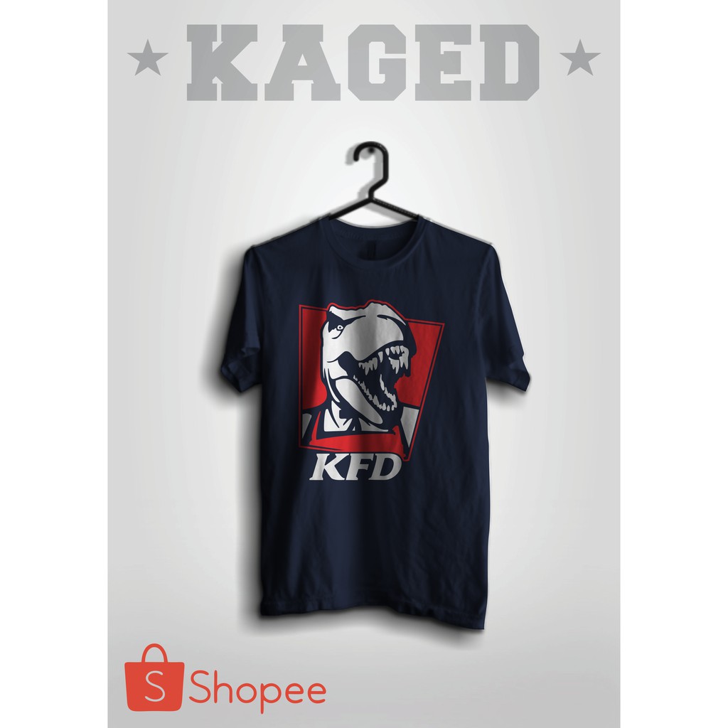 Kaos PLESETAN KFC KAOS KFC KAOS KFD KAOS LUCU KAOS PLESETAN KAOS HUMOR #WARNABIRUDONGKER