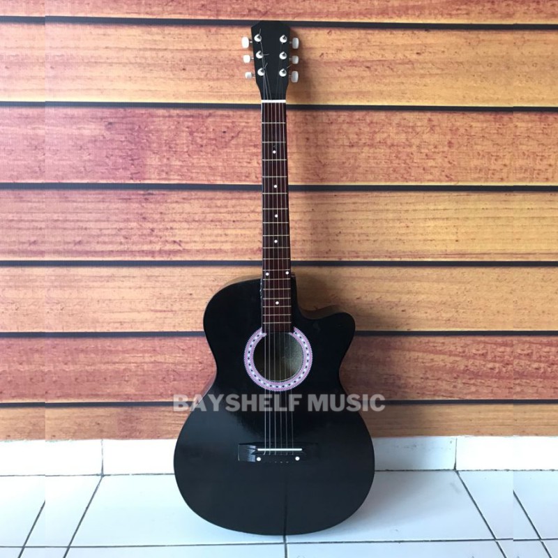 Gitar Akustik BS22 Senar String Murah High Quality Custom Untuk Pemula