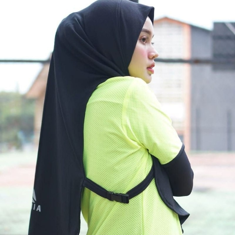 Kerudung Olahraga Long Hijab Klik - Lamia
