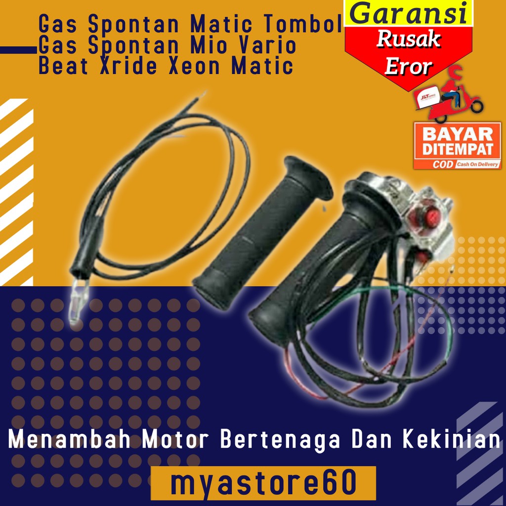 Gas Spontan Matic Tombol Gas Spontan Aksesoris Variasi Sparepart Mio Vario Beat Xride Xeon Matic