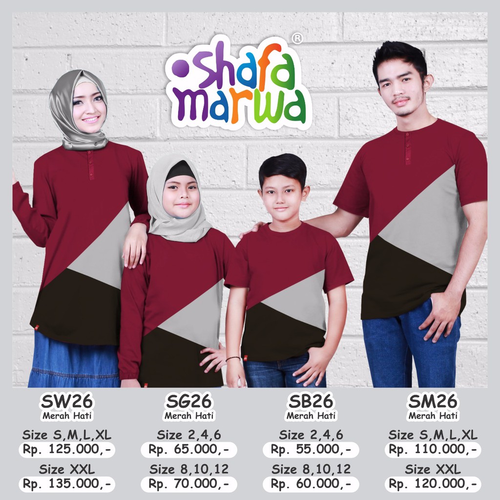 Sarimbit T-Shirt SM 26 / Sarimbit Kaos Shafa Marwa / Sarimbit