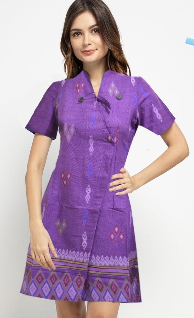 Arjuna Weda Dress Batik Wanita Denim Wajik