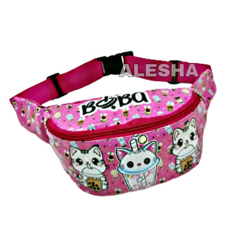 Waist bag anak perempuan,westbag anak cewe motif BOBA REALPICT