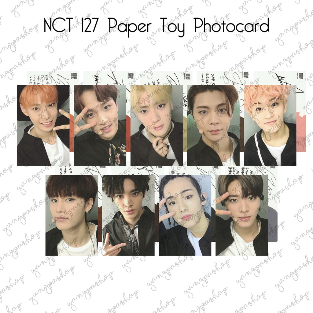[READY / SET] 127 PAPER TOY PAPERTOY NSEO PHOTOCARD FAN MADE UNOFFICIAL YANGPASHOP JAEHYUN TAEYONG M