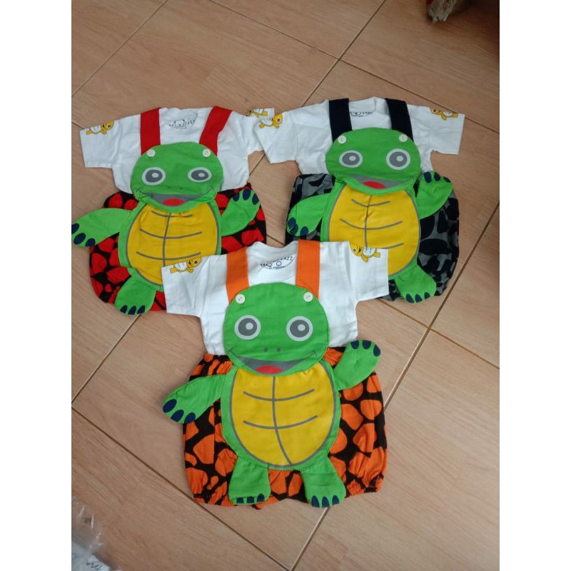 Baju Bayi /Anak kodok karakter 3D