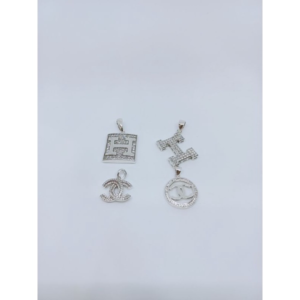 liontin fashion import perhiasan perak925 asli lapis emas mofel herm*s/chan*l mp corr full silver925