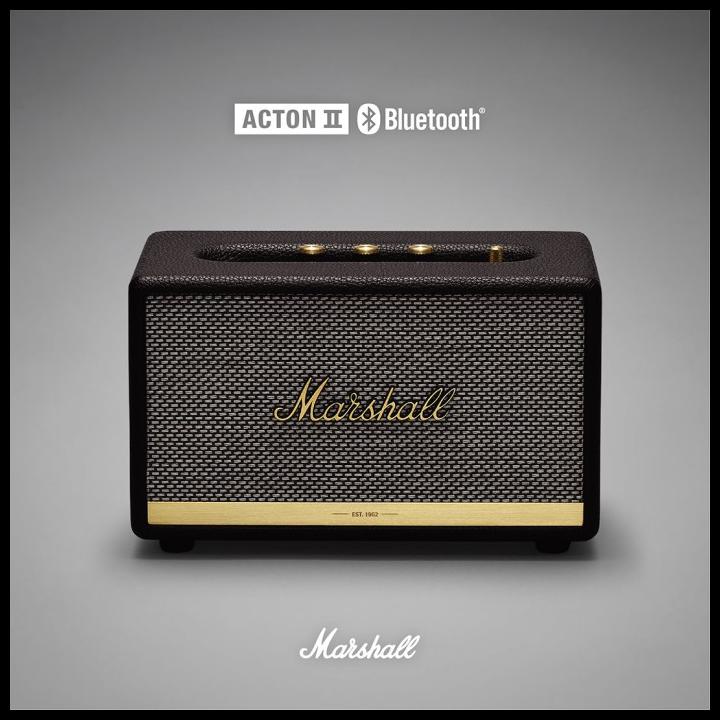 Marshall Acton II Bluetooth Speaker - Portable Hi-Fi Sound, 30W Output, Black/Brown/White