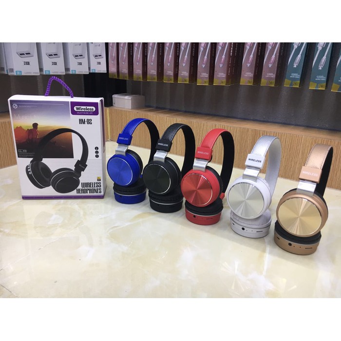 Headphone Bluetooth JBL handsfree headset bluetooth wireless HM-02