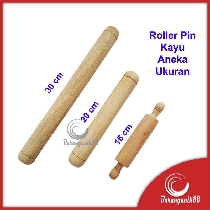 Rolling Pin Kayu Gilingan Adonan Mini Roller Pin Dough Roller Wood