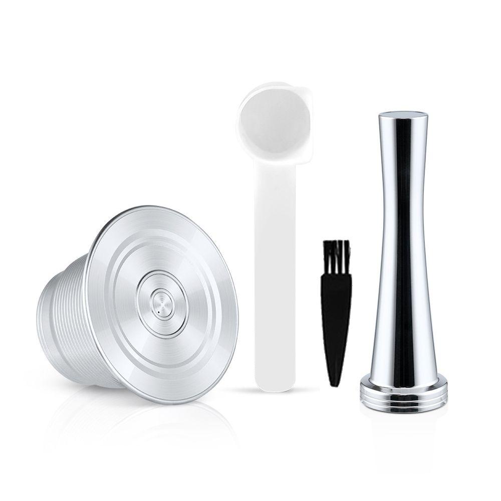 Solighter Coffee Capsule Bar Stainless Steel Kopi Espresso Crema Maker Reusable Pods