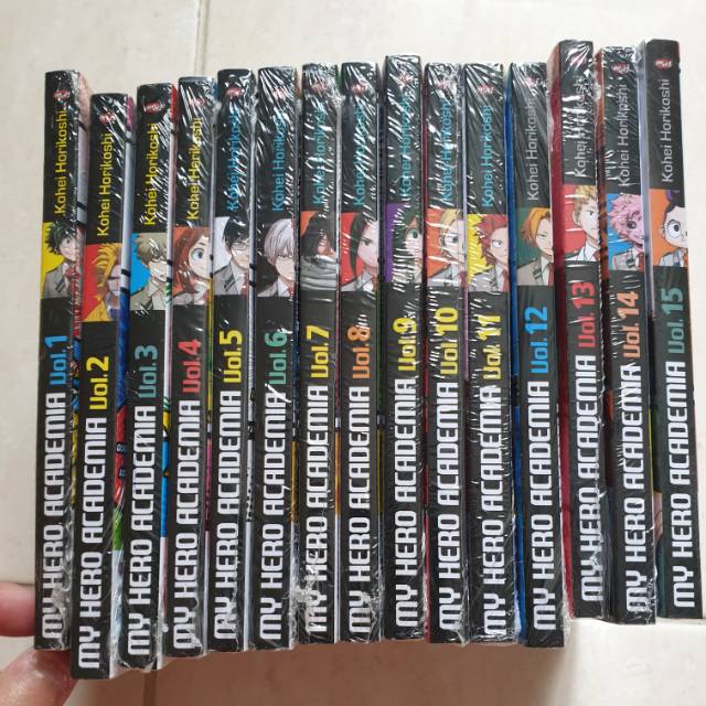 Komik My Hero Academia vol 1-15 set segel ori