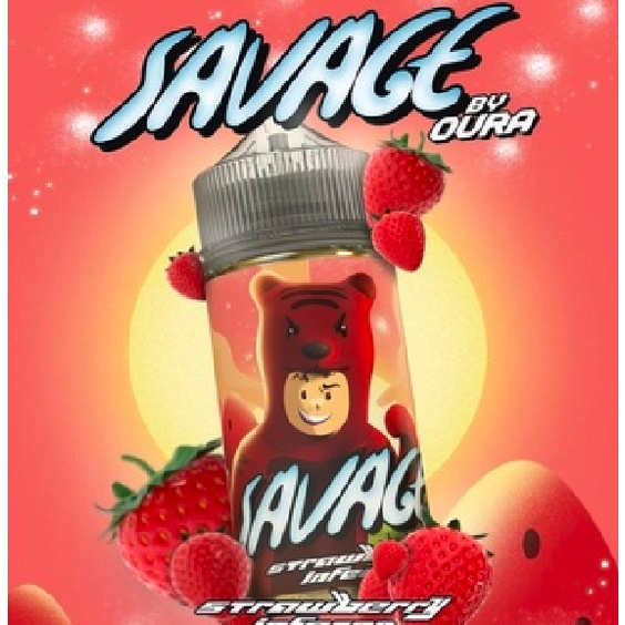 LIQUID POD SAVAGE V2 STRAWBERRY INFERNO 60ML TERMURAH