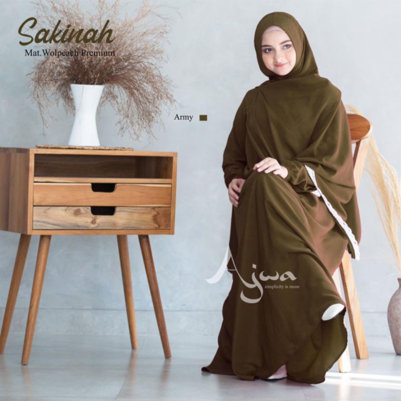 100% ORI Sakinah dress by Ajwa / Ld 105 Pb 140