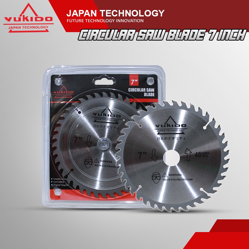 YUKIDO Mata Pisau Potong Kayu / Triplek 4&quot; 7&quot; x 24T 40T Wood Circular Saw Blade kayu triplek BERKUALITAS