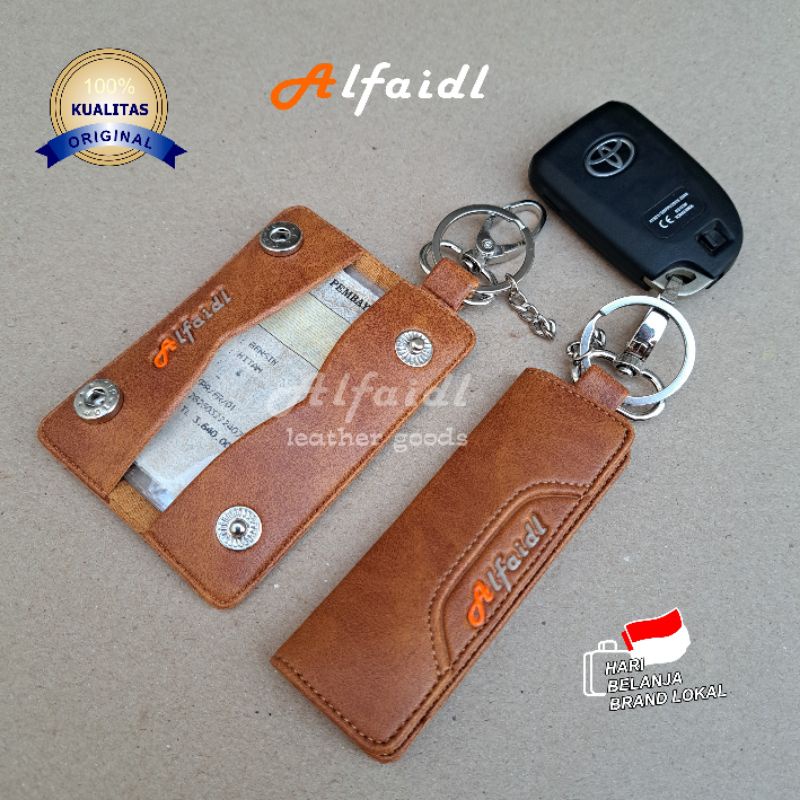 Dompet STNK MOBIL/MOTOR Gantungan Kunci STNK MOBIL/MOTOR Dompet Kunci MOBIL/MOTOR Original Alfaidl