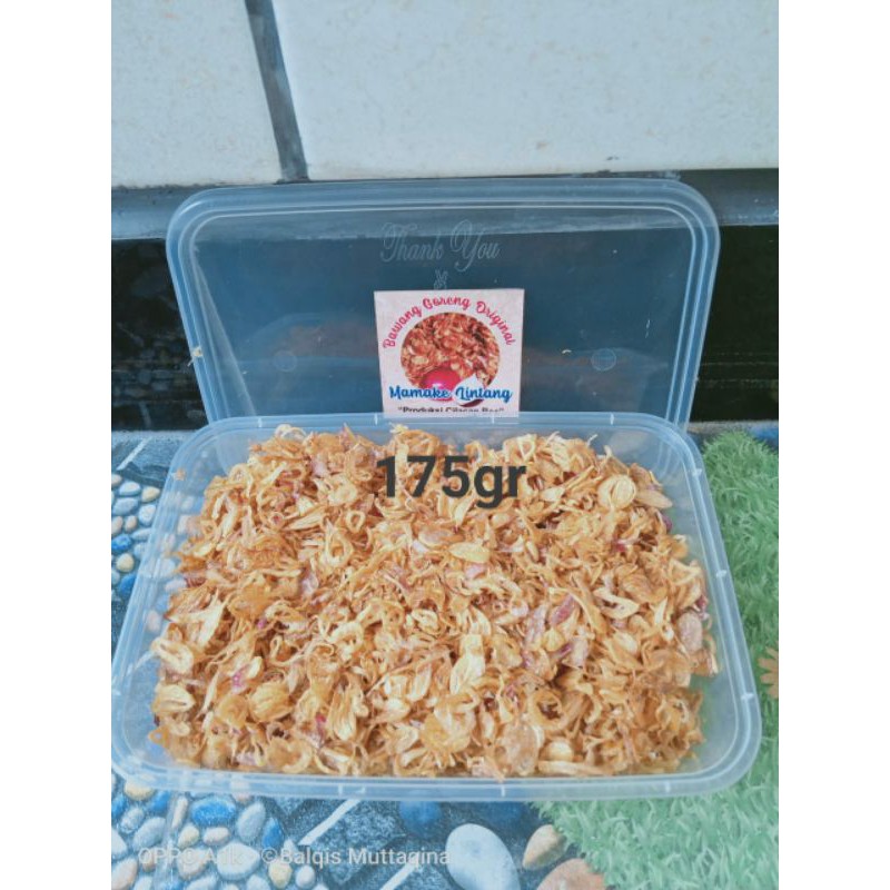 

Bawang goreng original mamake lintang 175gr thinwall box