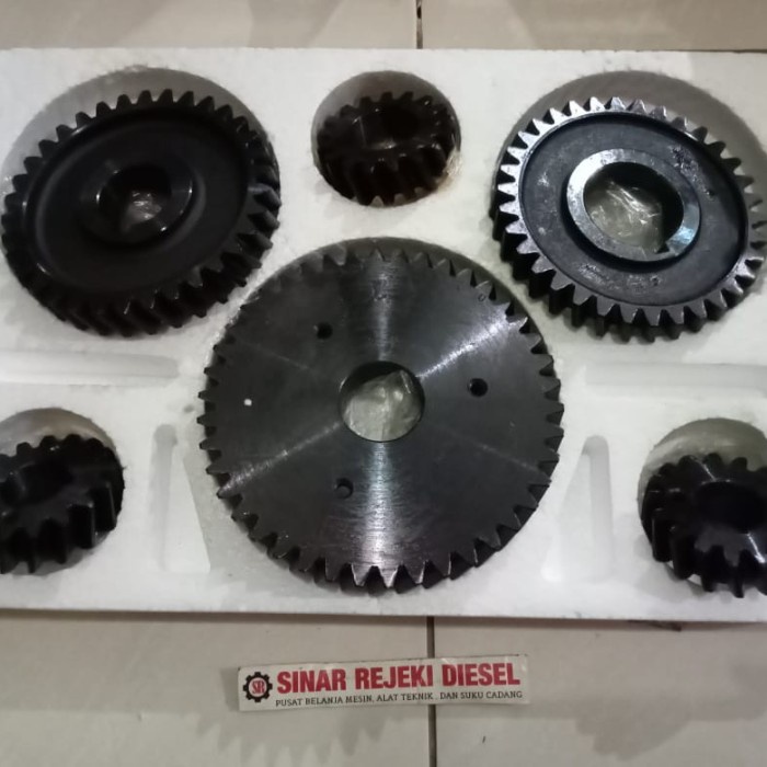 Gear Set Komplit Gigi Mesin S195 S1100 S1110 S1115 Dong Feng Miring zg
