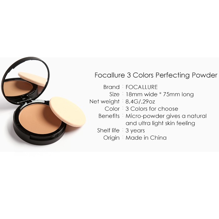 Focallure Pressed Powder Waterproof Focallure Bedak Padat Focallure Bedak Focallure Powder Focallure Pressed Powder Focallure