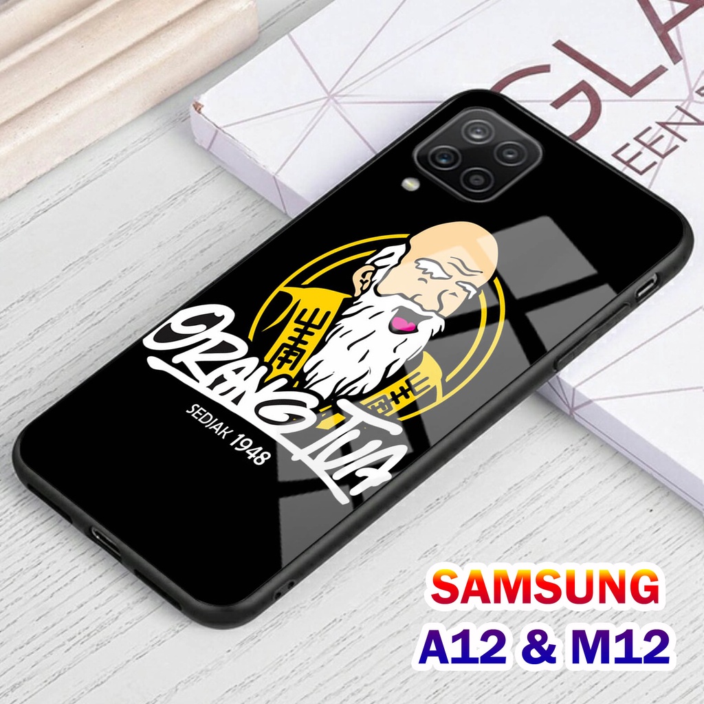 Softcase Glass Kaca SAMSUNG A12 , M12 - Casing HP SAMSUNG A12 , M12 [ S09 ].