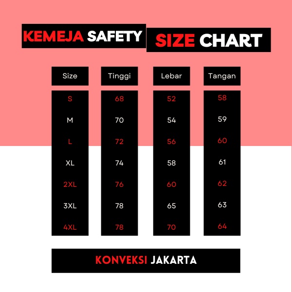 Baju Wearpack Kemeja Safety K3 Proyek Tambang Lengan Panjang  - Pakaian Seragam Werpak Kerja Atasan Scotlite Lapangan Warna Hitam Pria Wanita