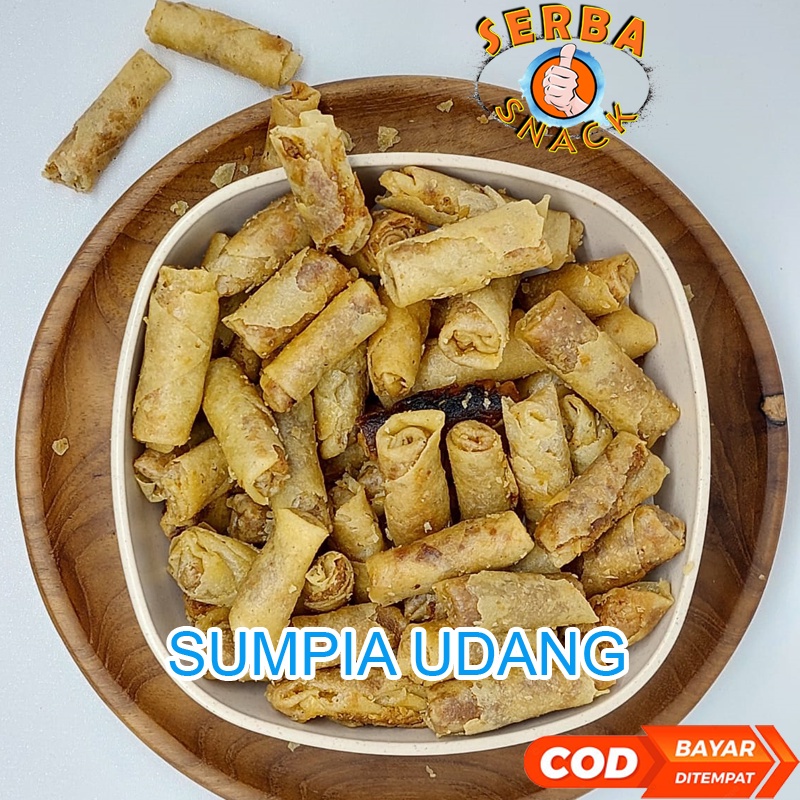 

snack kiloan sumpia udang 250 gram makanan ringan cemilan jajanan kiloan murah