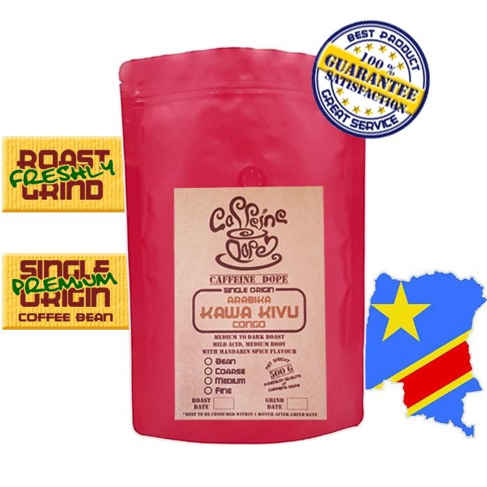 

Kopi Arabika Congo Kawa Kivu 500 Gr - Bean/Biji & Ground/Bubuk