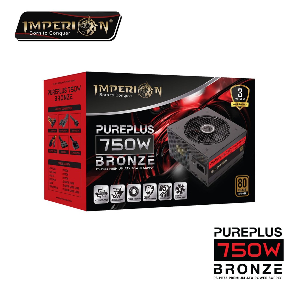 PSU imperion pureplus 750w 80+ Bronze / PSU 750w / PSU imperion 750w