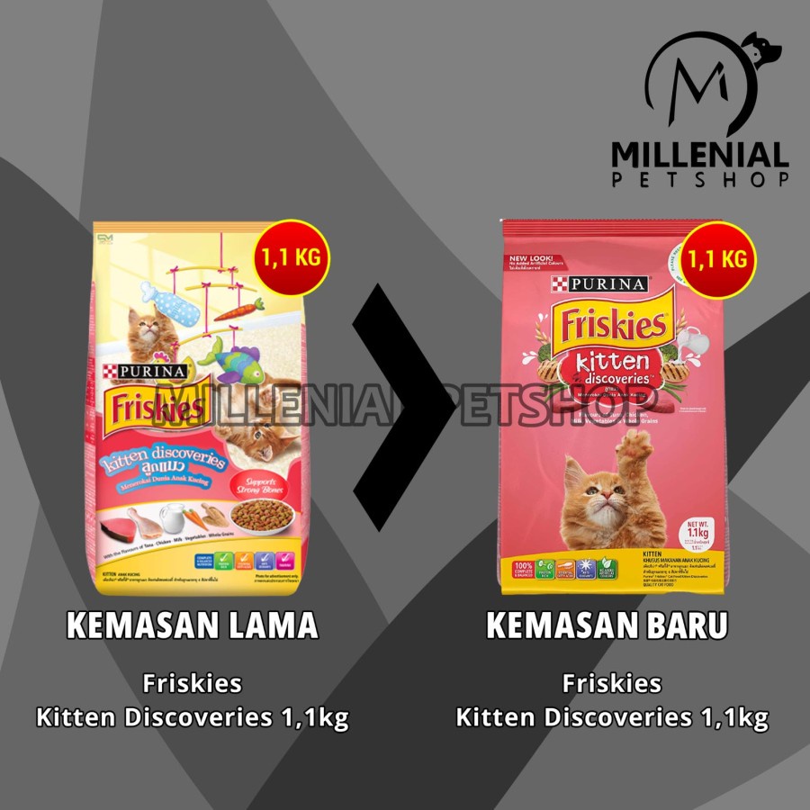 Makanan kucing Kering Friskies Discovery 1.1 Kg Kucing Kitten 1.1kg Dry Food Cat