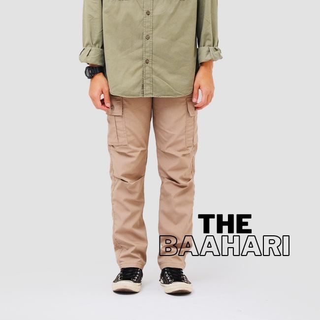 Cargo Pants - Celana Cargo Panjang Pria Celana Jumbo Bigsize Bahan Ripstop Warna Hijau Army AllSize 