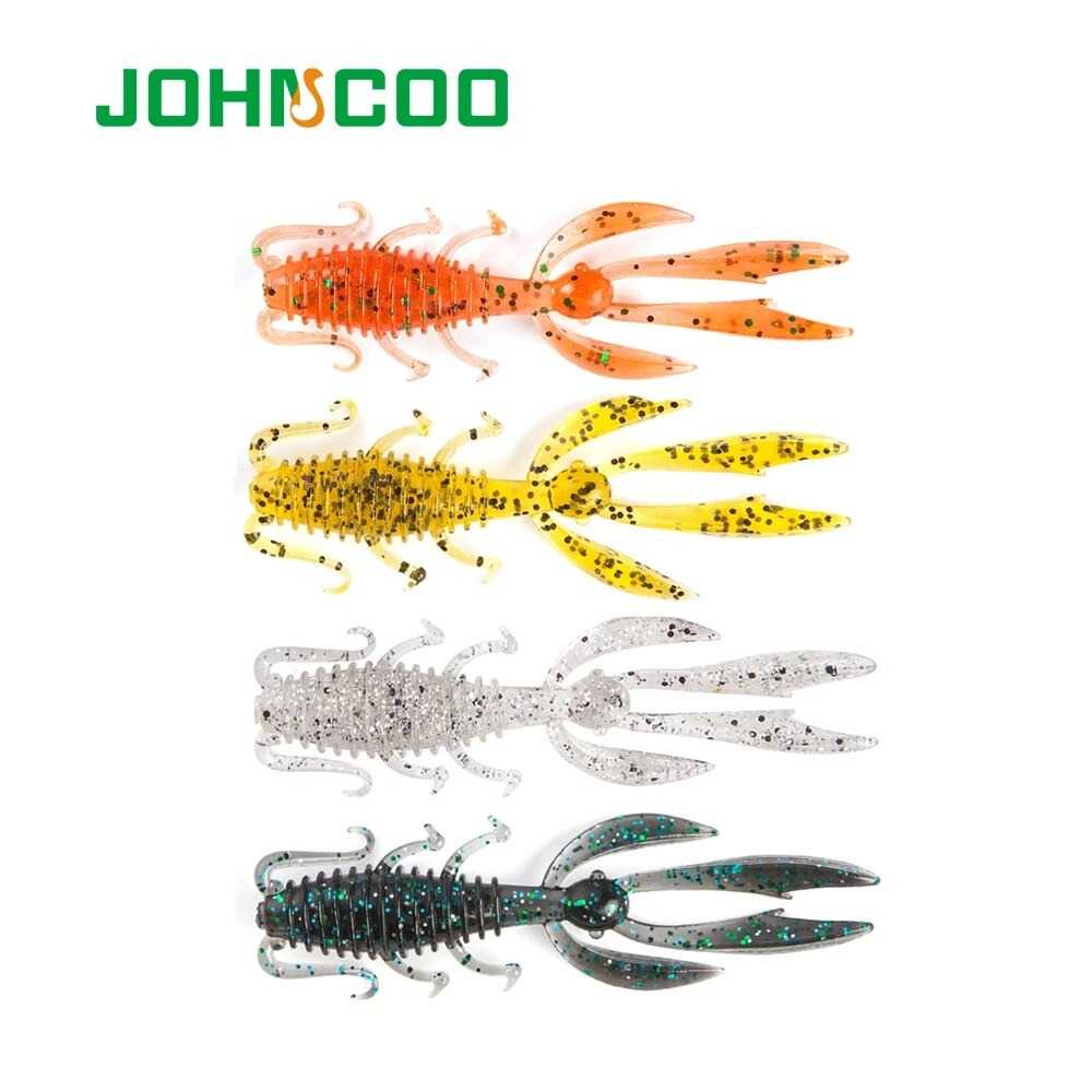 JOHNCOO Umpan Pancing Udang Kecil Shrimp Lure 65mm 10PCS JO10