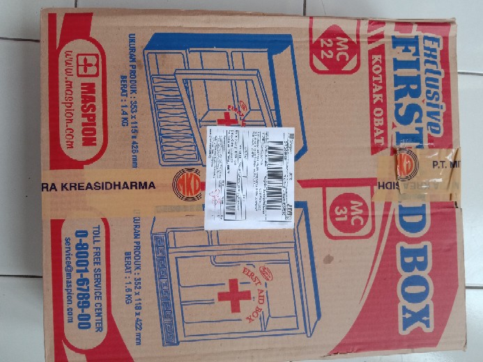 Maspion Mc-22 Wall Cab First Aid Box Pppk Kotak Obat P3k Dinding Rumah